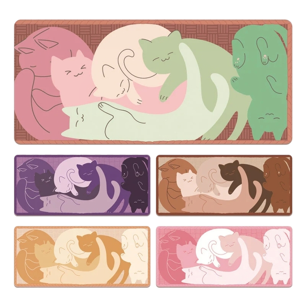 Large Keyboard Anime Cat Mousepad