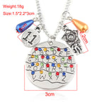 Stranger Things Necklace Bulb Letter Pendant