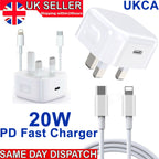 For I Phone 14 13 12 11 Pro Mini XR XS MAX Fast Charging USB-C PD Plug Charger Cable